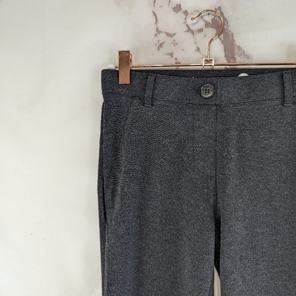 Betabrand Pant Womens XS X 30 Gray Mid Rise Straight Leg Heathered Reg - Picture 2 of 12